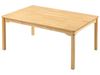 Image sur 69243016 TABLE HETRE 100% MASSIF PIETEMENT BOIS - L: 120 cm - l: 80 cm T2 NATUREL   