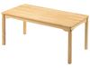 Image sur 69252016 TABLE HETRE 100% MASSIF PIETEMENT BOIS - L: 120 cm - l: 60 cm T3 NATUREL   