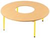 Image sur 67263006 TABLE ACTIBAC AVEC PIÉTEMENT EN METAL - Ø 120 cm GRIS      
