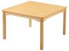 Image sur 69280010 TABLE PLATEAU STRATIFIÉ AVEC PIÉTEMENT EN BOIS BEIGE     