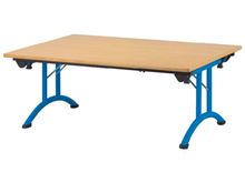 Image sur 67834002 TABLE PLIANTE STRATIFIÉE 120 X 80 BLEU      