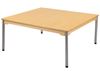 Image sur 69303002 TABLE PLATEAU STRATIFIÉ - PIÉTEMENT MÉTAL GRIS BLEU      