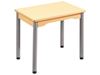 Image sur 70846106 TABLE PLATEAU STRATIFIE AVEC PIETEMENT METAL GRIS JAUNE     