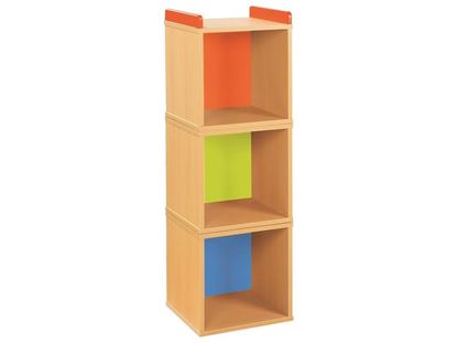 Image de 69615020 MEUBLE Bibliocubes TOTEM MULTICOLOR