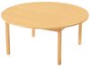 Image sur GP97940 TABLES INSONORISÉES AVEC CHANTS ANTICHOCS AVEC PIETEMENT EN BOIS - ROND