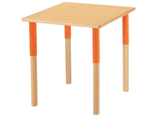 Image sur GP107658 TABLE PLATEAU STRATIFIE Avec pieds réglables - 60 x 60 cm
