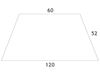 Image sur GP107663 TABLE PLATEAU STRATIFIE Avec pieds réglables -  120 x 60 cm
