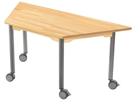 Image sur GP107836 TABLES EN HÊTRE MASSIF - PIÉTEMENT MÉTAL
