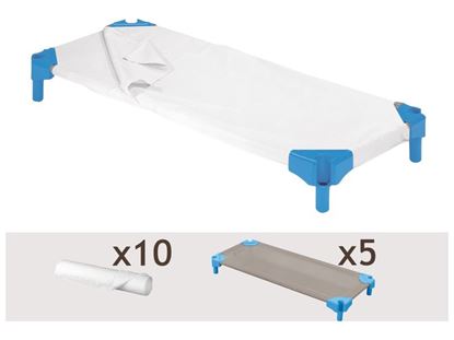 Image de OF49747 KIT 5 couchettes + 10 draps sacs