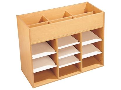 Image de OF45882 MEUBLE DOUBLE ACCÈS H.81cm,  8 étagères