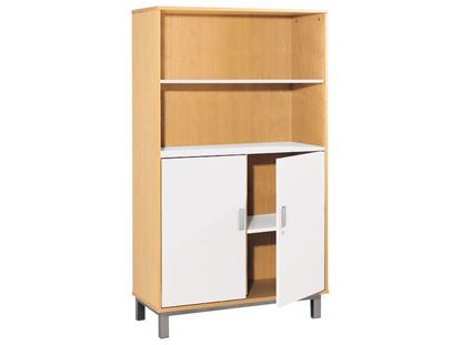 Image de OF45754 ARMOIRE à portes basses H. 162 cm 3 étagères, portes basses