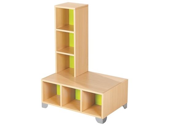 Image sur OF45495 MEUBLE VESTIAIRE À ÉTAGÈRES Zip Zap Recto/verso - Avec casiers