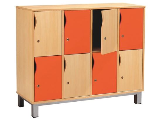 Image sur OF45757 MEUBLE RANGE-SACS 8 CASES  avec portes