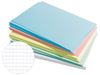 Image sur 12113020 FICHES 14,8 x 21 cm Quadrillage 5x5 cm. MULTICOLOR