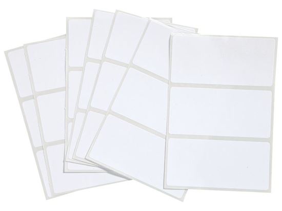 Image sur 36619001 ÉTIQUETTES ADHÉSIVES Blanches L: 7,5 cm - l: 3,4 cm BLANC     