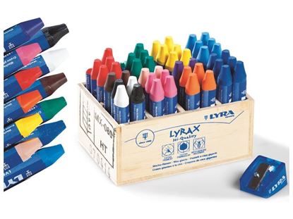 Image de 49316171 CRAYONS DE CIRE ERGONOMIQUES LYRAX DIVERS    