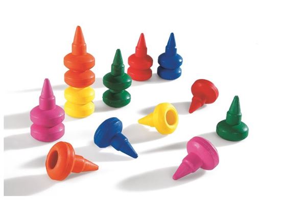 Image sur 33102020 BABY CRAYONS DE CIRE ERGONOMIQUES MULTICOLOR