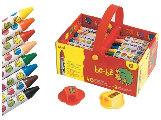 Image sur 25782020 CRAYONS DE CIRE COURTS ULTRA-RÉSISTANTS MULTICOLOR