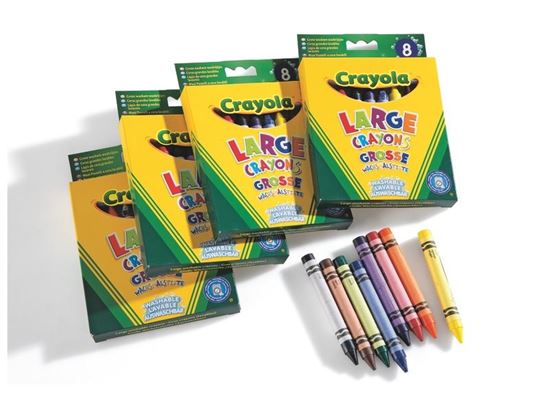 Image sur 29028020 CRAYONS DE CIRE ÉCRITURE DOUCE pointe large MULTICOLOR