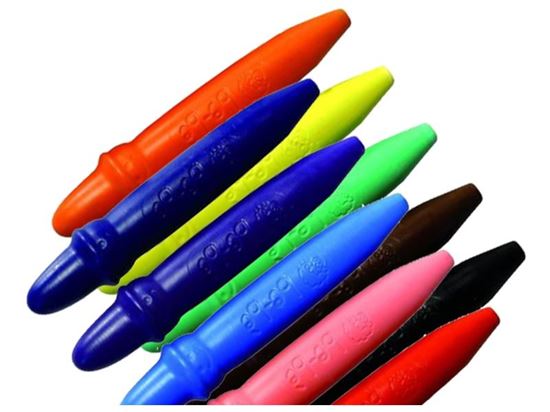 Image sur 37883020 CRAYONS DE CIRE COURTS ULTRA-RÉSISTANTS MULTICOLOR