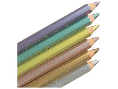 Image de 3258020 MAXI CRAYONS DE COULEUR couleurs métallisées MULTICOLOR