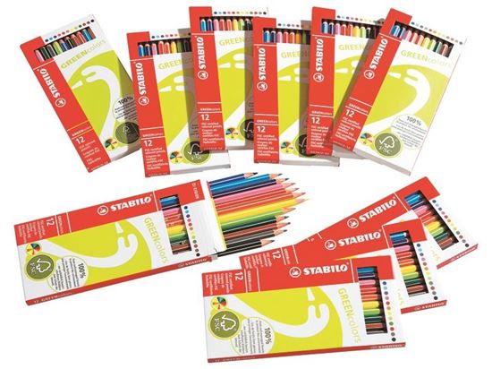 Image sur 34176020 CRAYONS DE COULEUR 100 % FSC MAXI LOT MULTICOLOR