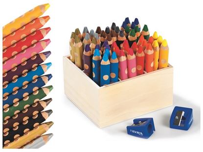 Image de 49307171 CRAYONS DE COULEUR ERGONOMIQUES Groove triple one