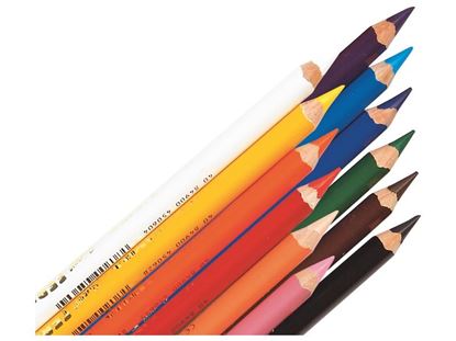 Image de 32883020 CRAYONS DE COULEUR ERGONOMIQUES SUPER FERBY Couleurs vives MULTICOLOR