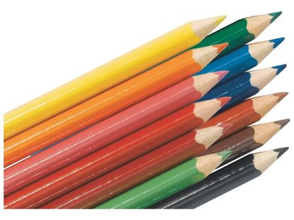 Image de 25797020 CRAYONS DE COULEUR ERGONOMIQUES COURTS MULTICOLOR