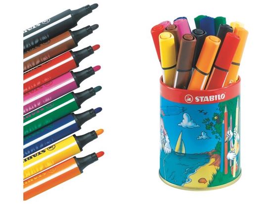 Image sur 25404020 FEUTRES ERGONOMIQUES TRIO SCRIBBI pointe large MULTICOLOR