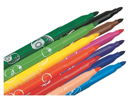 Image sur 31432020 FEUTRES ERGONOMIQUES TRIO FRUTTI SENTEURS DE FRUITS pointe large MULTICOLOR