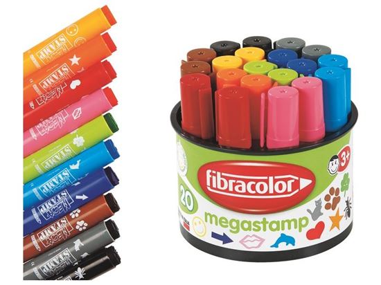 Image sur 50369020 GROS FEUTRES TAMPON MULTICOLOR