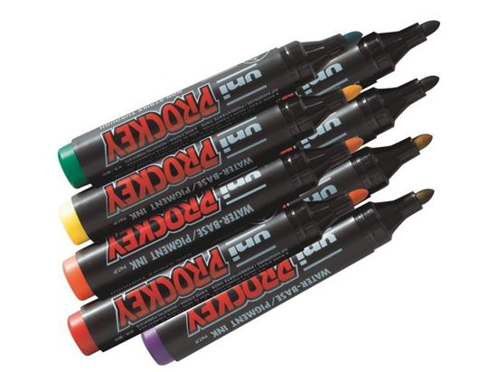 Image sur 11383020 MARQUEURS PERMANENTS ENCRE À PIGMENTATION pointe moyenne conique MULTICOLOR