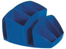 Image sur 50867157 POT A CRAYONS MULTI COMPARTIMENTS BLEU AZUR 