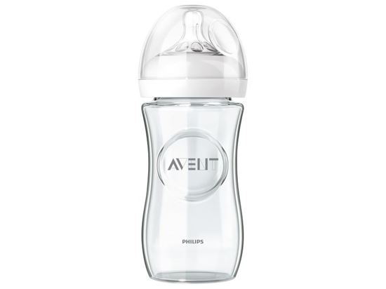 Image sur 46917001 BIBERON COL LARGE Avent - verre 240 ml BLANC     