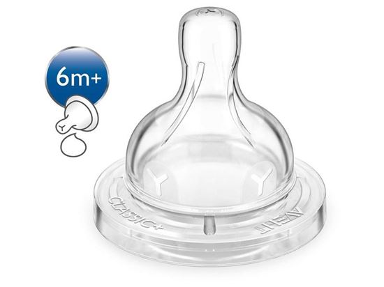 Image sur 49034171 2 TÉTINES ANTICOLIQUE COL LARGE Avent classic 6 - 18 MOIS - liquide épais DIVERS    