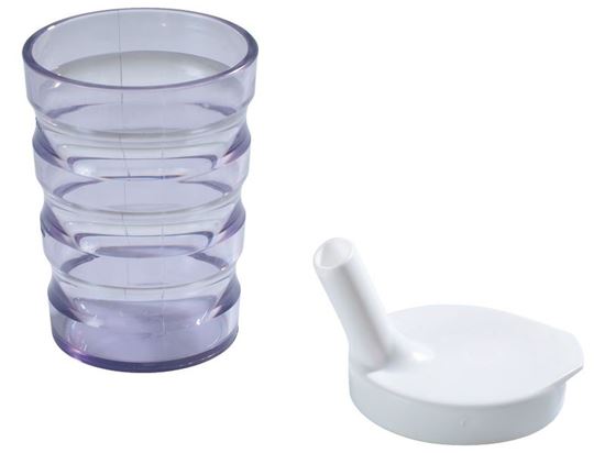 Image sur 25080014 LE VERRE ERGONOMIQUE + SON COUVERCLE petit débit JAUNE     