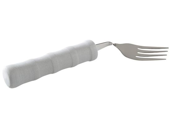Image sur 5635016 COUVERTS COURBÉS EN MOUSSE Fourchette pour gaucher 40° NATUREL   