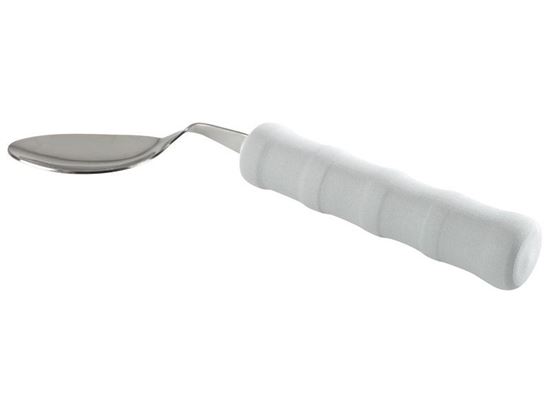 Image sur 5638016 COUVERTS COURBÉS EN MOUSSE Cuillère pour droitier 40° NATUREL   