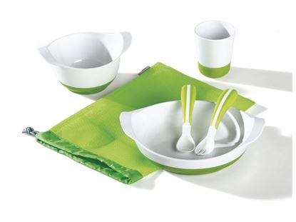 Image de OF46144 VAISSELLE MÉLAMINE SET REPAS ANTIDERAPANT