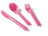 Image sur 48832003 VAISSELLE BAMBOU Set de 3 couverts ROSE      