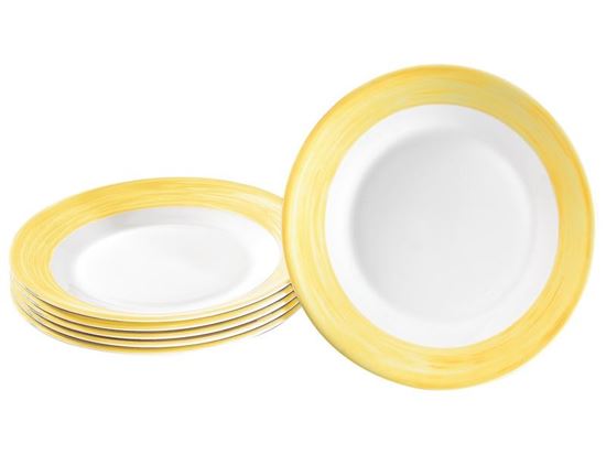 Image sur OF21783 VAISSELLE EN VERRE TREMPÉ COLORÉ Assiettes à dessert