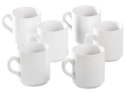 Image de 25717001 TASSES EN PORCELAINE À DÉCORER BLANC     