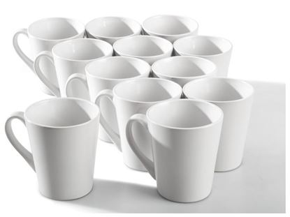 Image de 47303001 TASSES EN PORCELAINE À DÉCORER BLANC     