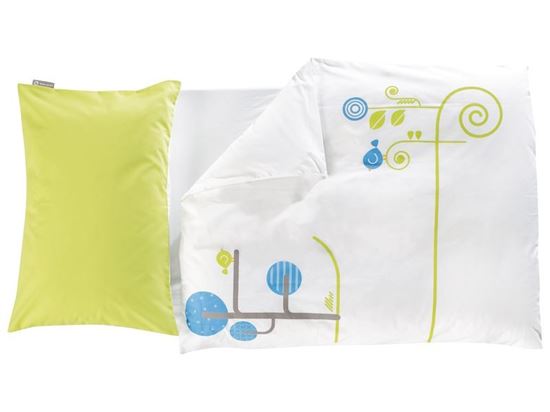 Image sur 48147057 DRAP HOUSSE + HOUSSE DE COUETTE + TAIE CIEL (Bleu