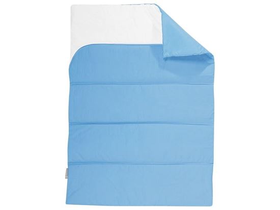 Image sur 43328142 COUVERTURE MATELASSÉE  L: 100 cm - l: 70 cm. BLEU FONCE