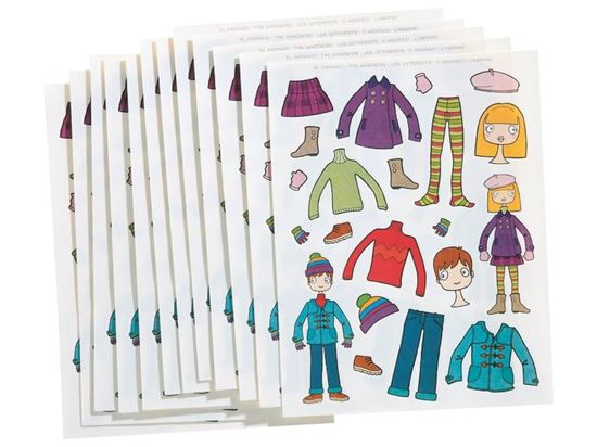 Image sur 25496020 GOMMETTES THÉMATIQUES REPOSITIONNABLES Les vêtements