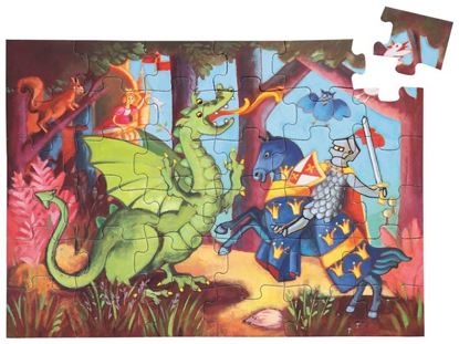 Image de 28095020 PUZZLES LES HISTOIRES FANTASTIQUES Le chevalier au dragon