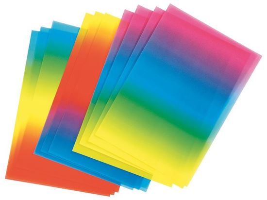 Image sur 28995020 FEUILLES DE PAPIER VITRAIL IRISÉ 100 g