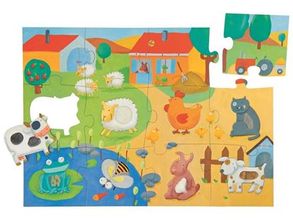 Image de 32346020 PUZZLE ENCASTREMENT TACTILE La ferme